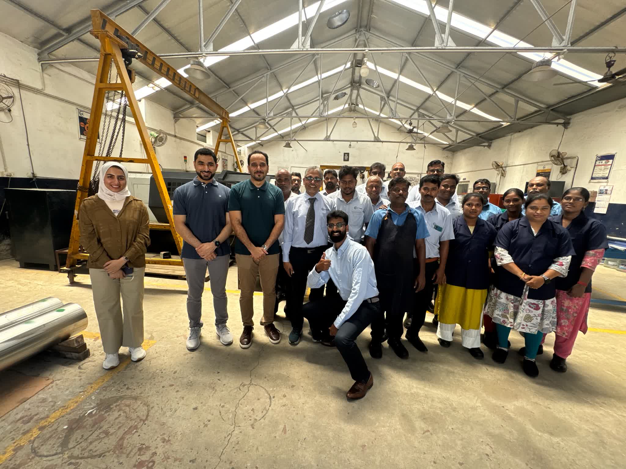 The IA Flow Elements Private Limited team at the Ambattur, Chennai manufacturing facility